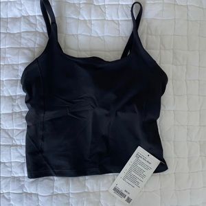 Lululemon strappy nulu shelf tank black size 6